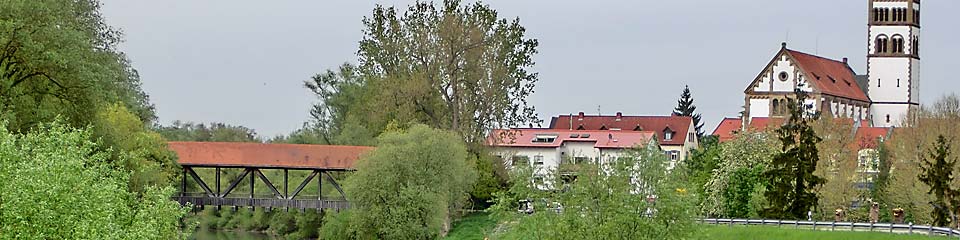 Bild zeigt die Altrheinbrücke im Frühling