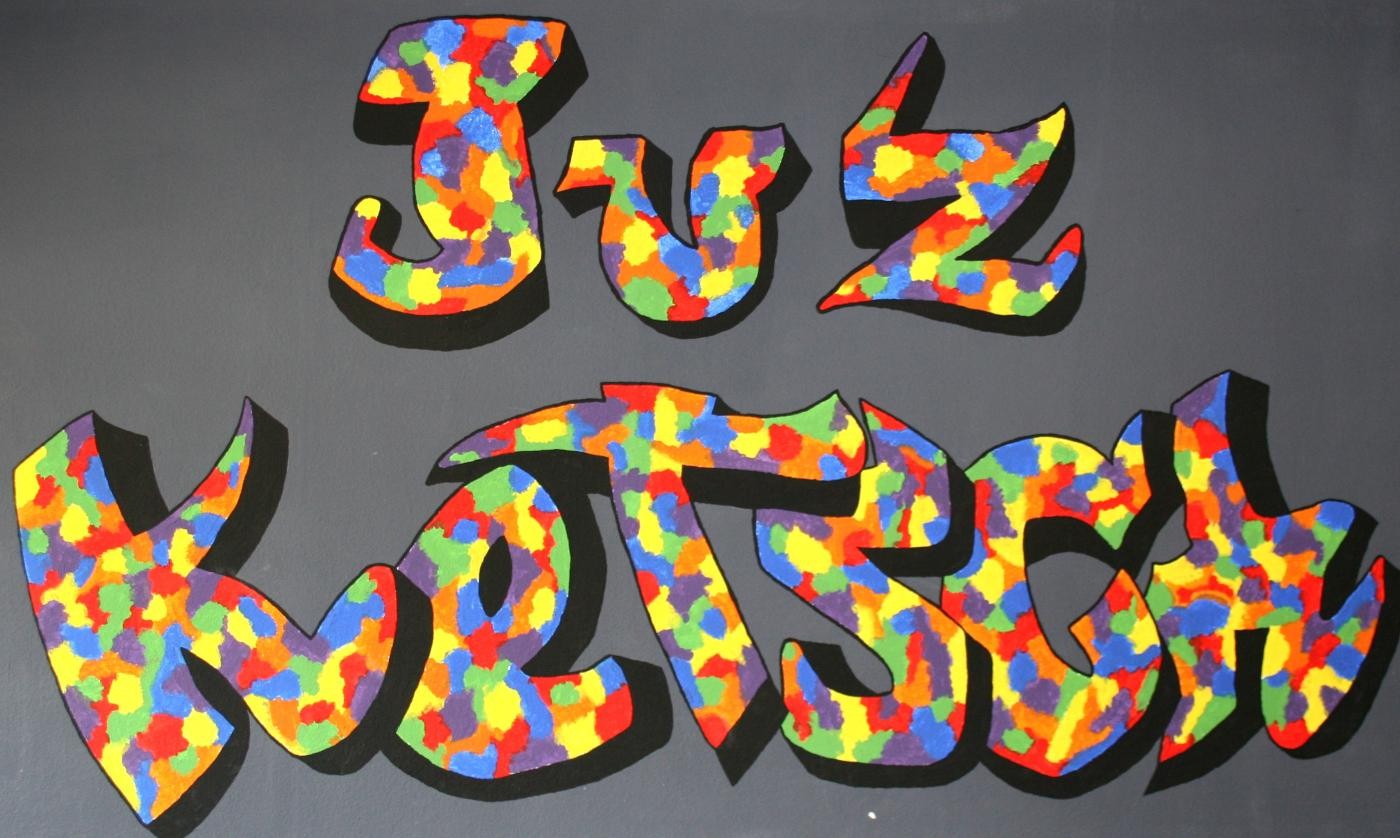 Bunter Schriftzug "JUZ Ketsch"